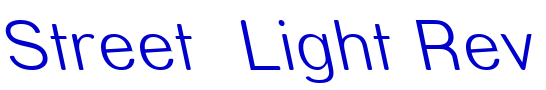 Street  Light Rev font